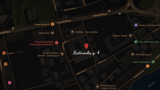 Salono Raitininkų g. 4, Vilnius vieta žemėlapyje